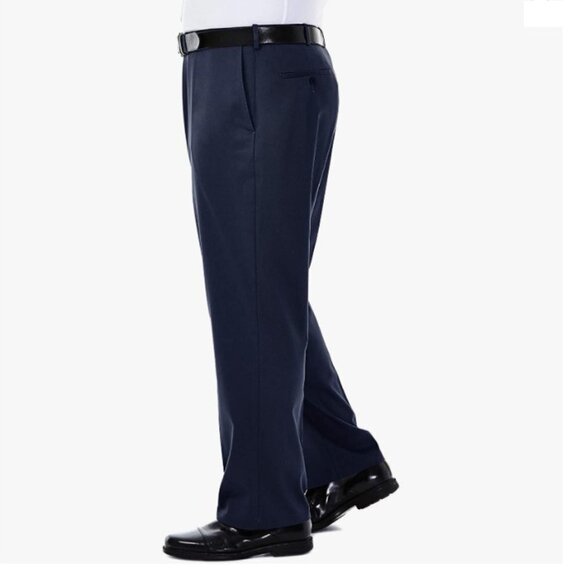 Haggar Men's Smart Wash Premium Stretch Classic Fit Solid Suit Separates - Picture 4 of 8